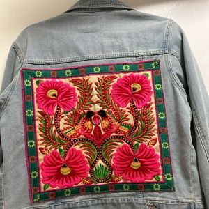 Locally made Jean jacket with embroidery